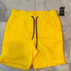 Vibrant Yellow Athletic Men's Shorts